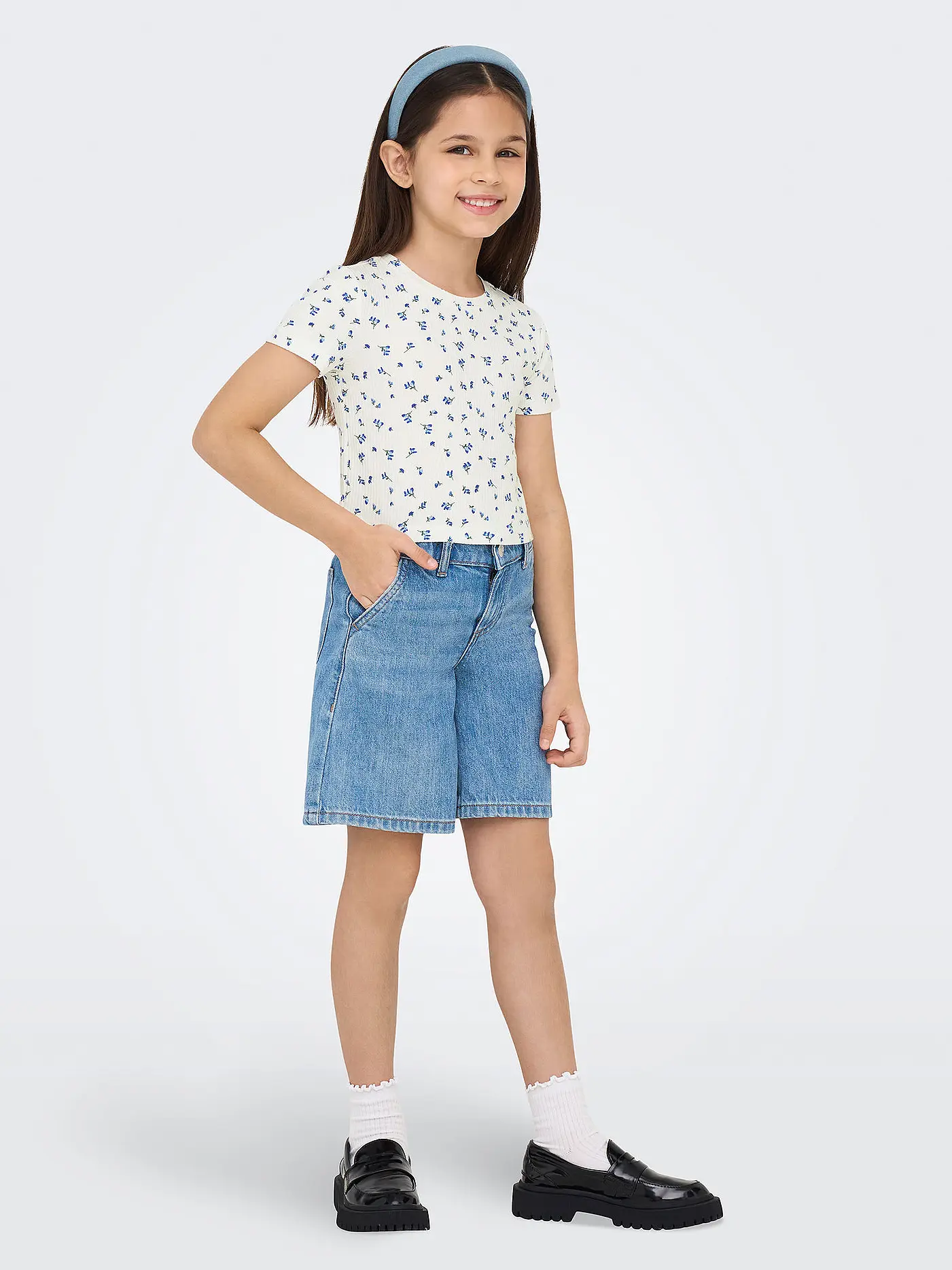 ONLY | Mädchen T-Shirt | blau
